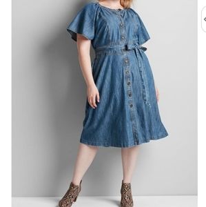 Lane Bryant Chambray dress 18/20